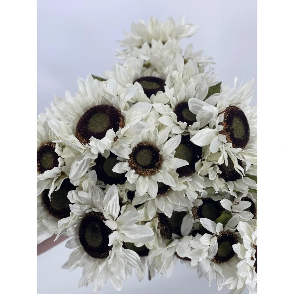 28 Ashland Artificial Flower Bundles White Sunflowers/Daisies Fall Decor NEW